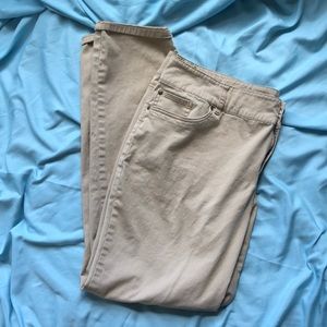 New York and Company Stretch khakis.